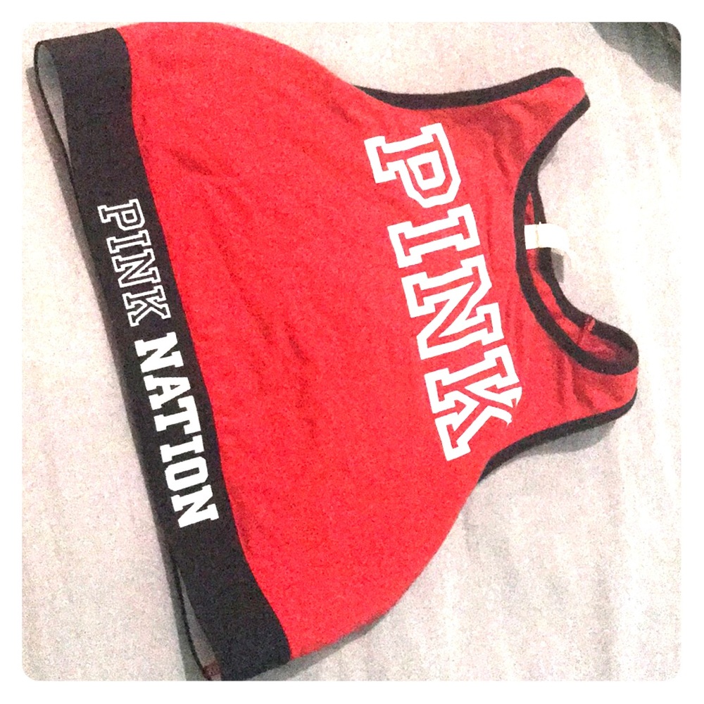 Pink Victoria secret sports bra